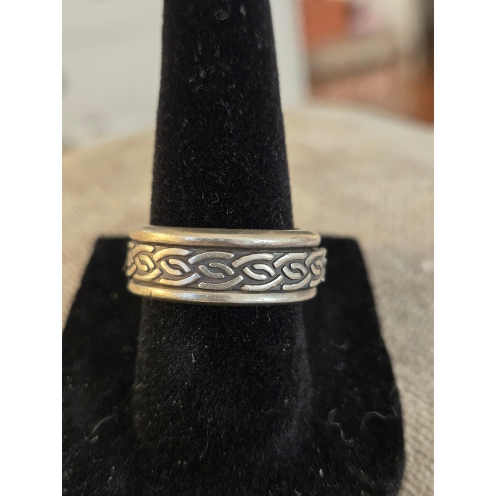 Celtics Sterling Spinner Ring Vintage Sz 6.75 Promotes Peacefulness and Calm